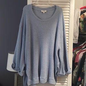 Umgee size L baby blue sweater. Never been worn, no tags tho. Perfect condition